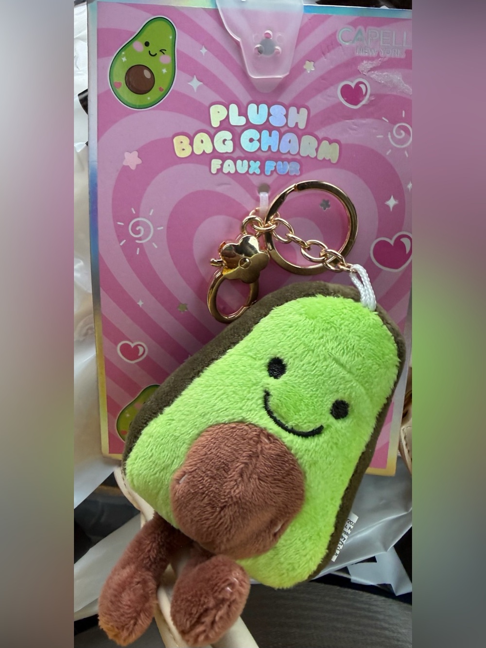 Avocado Plush Bag Charm